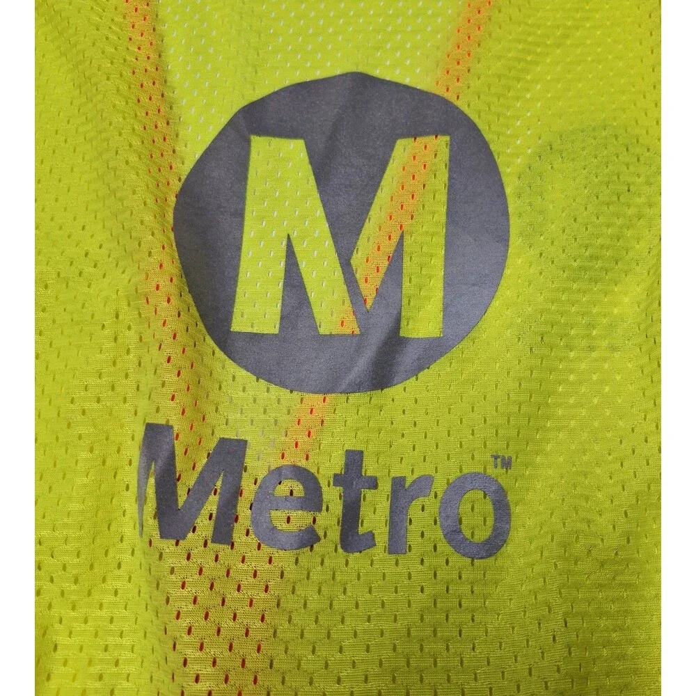 ML Kishigo LA Metro Safety Vest Medium High Vis Reflective Made in USA  w Pin L